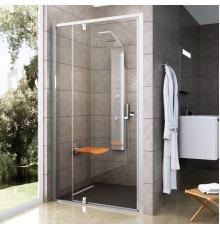 Душевая дверь двухэлементная Ravak Pivot PDOP2-120 профиль белый стекло транспарент 03GG0100Z1