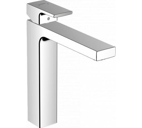 Смеситель для раковины Hansgrohe Vernis Shape 190 без донного клапана 71591000