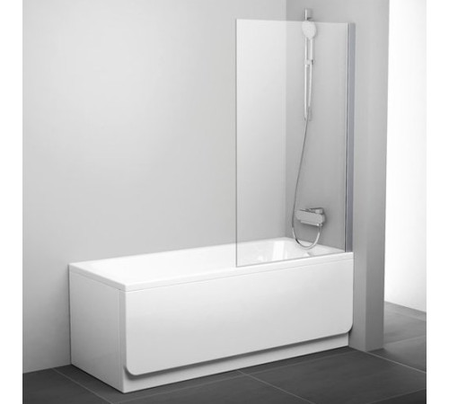 Шторка для ванны RAVAK Pivot PVS1-80 белая транспарент 79840100Z1