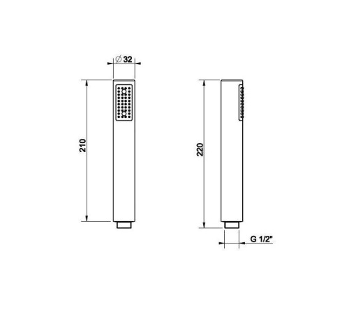 Душевая лейка Gessi Inciso с защитой от налета Brushed Brass PVD 14372#727