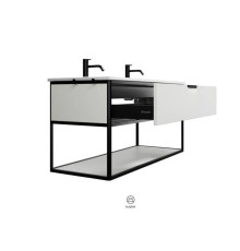 Комплект мебели Burgbad Vry 1230х496х600 мм подвесной белый матовый SGUK123F6019GO253C001