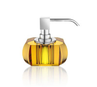 Дозатор для мыла настольный Decor Walther Kristall SSP хрусталь янтарь/хром 0924281
