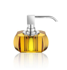 Дозатор для мыла настольный Decor Walther Kristall SSP хрусталь янтарь/хром 0924281