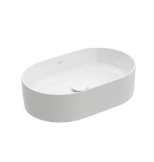 Раковина накладная Villeroy & Boch Collaro 560х360х145 мм CeramicPlus альпийский белый 4A1956R1