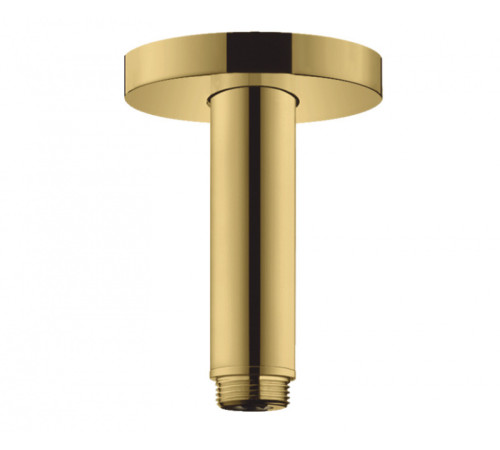 Потолочный кронштейн для верхнего душа hansgrohe 100 мм полированное золото 27393990