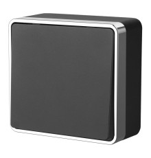 Выключатель одноклавишный Gallant черный/хром W5010035