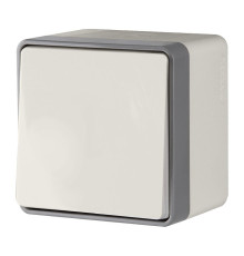 Выключатель одноклавишный влагозащищенный Gallant слоновая кость W5010203