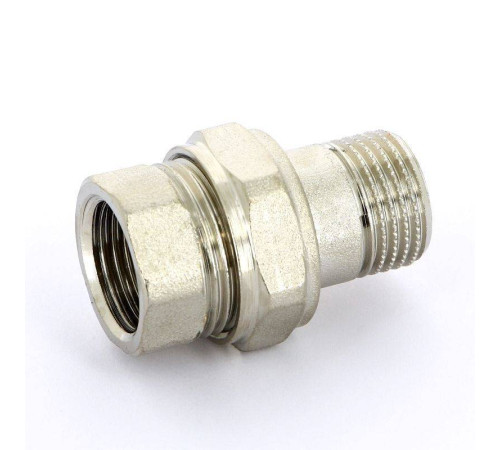 Разъемное соединение НВ Uni-Fitt прямое никелированное с плоской прокладкой 1/2 656N2000