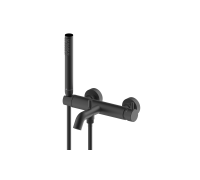 Смеситель для ванны BOSSINI TEO однорычажный со шлангом 1250 мм и лейкой Zen черный матовый Z00724.073