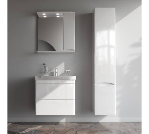 Тумба под раковину подвесная AM.PM Like 65 см 2 ящика белый глянец M80FHX0652WG