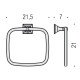 Полотенцедержатель кольцо Colombo Design Portofino хром B3231.CR