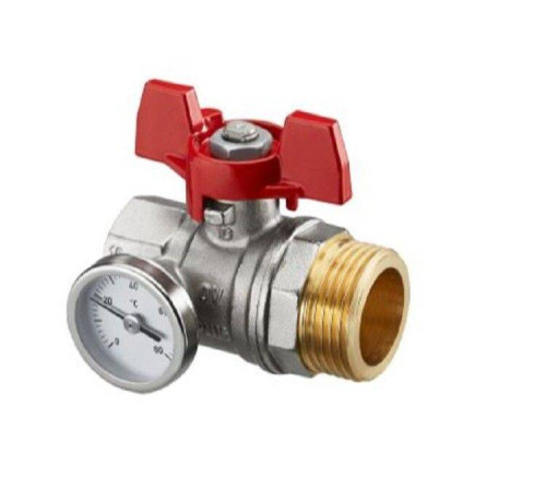 Шаровой кран Oventrop Optibal Ду25 с плоским уплотнением 1406484