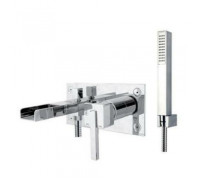 Смеситель для ванны встраиваемый Fiore XS излив-водопад с душевым гарнитуром хром 71CR7760