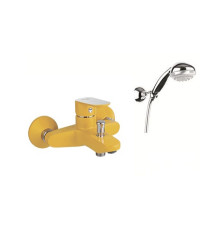 Смеситель для ванны Fiore Kevon Chic с душевым гарнитуром желтый/хром 81YX8150