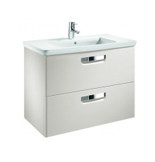 Тумба под умывальник Roca The Gap подвесная 2 ящика 777х602х412 мм белая матовая ZRU9302732