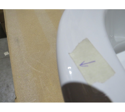 Биде подвесное GSI Kube X 500x360 мм с отверстием под смеситель без крепежа 9464111