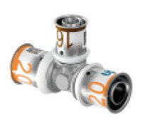 Тройник редукционный латунный Uponor S-Press PLUS 25-16-20 1070573