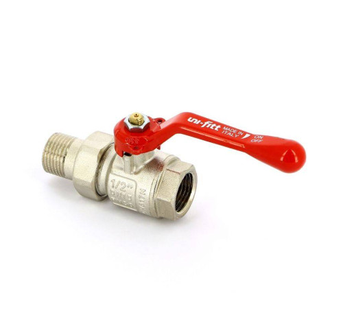 Кран шаровой полнопроходной Uni-Fitt рычаг с разъемным соединением 1/2 НВ 113L2000