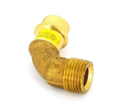 Угол пресс с наружной резьбой Viega Profipress G бронза 15x1/2 345747