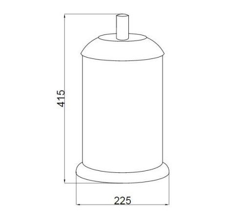Ведро мусорное напольное Boheme Murano Cristal хром 10907-CRST-CH