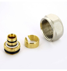 Соединитель обжимной Tiemme евроконус для металлопластиковой трубы 16(2.0)х3/4 EK 1440G0002