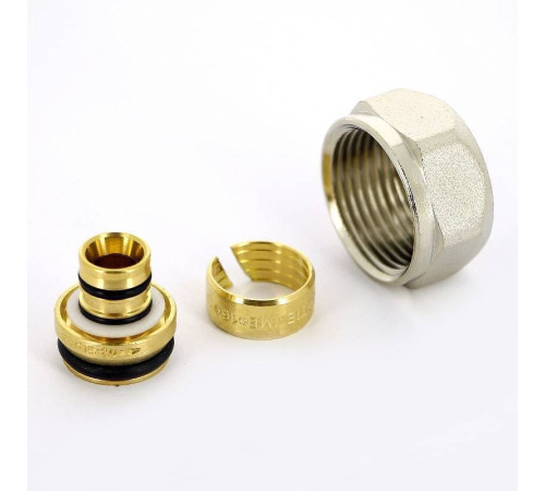 Соединитель обжимной Tiemme евроконус для металлопластиковой трубы 16(2.0)х3/4 EK 1440G0002