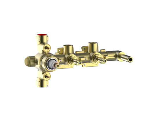 Смеситель термостатический для душа BOSSINI PLY наружная часть с лейкой и шлангом Z00943.030