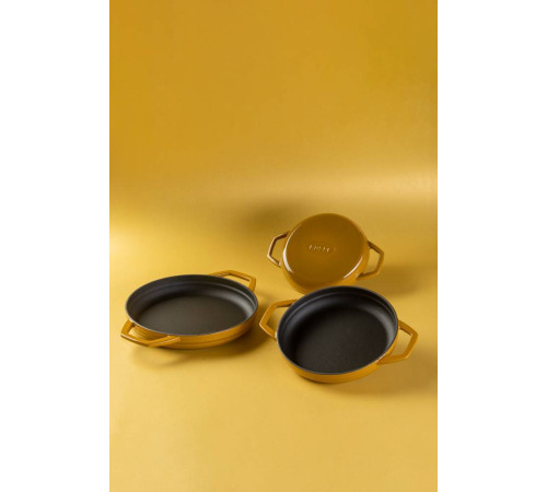 Сковорода с двумя ручками Hascevher KTV 16 см Yellow A622516