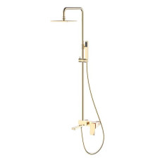 Душевая стойка Boheme Q с верхним душем 15х36х92 см золото 148-GG.2