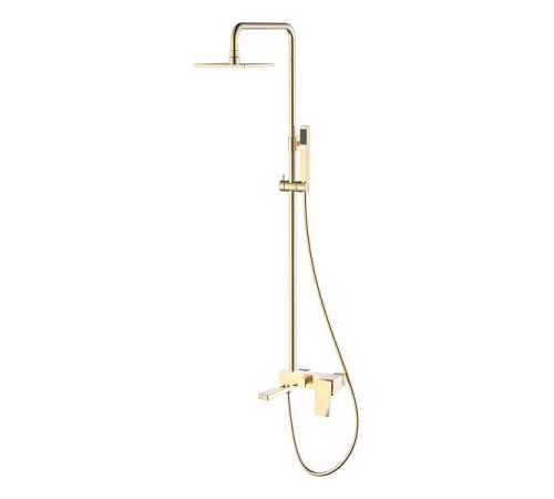 Душевая стойка Boheme Q с верхним душем 15х36х92 см золото 148-GG.2