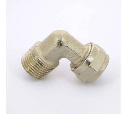 Угол обжимной никелированный Uni-Fitt 16х1/2 наружная резьба 665N6200