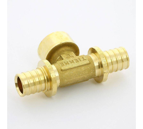 Тройник аксиальный Uni-Fitt 20х1/2х20 ВР латунь 747G7270