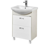 Комплект мебели для ванной AQUATON Бекка 60 тумба-умывальник и раковина Балтика 60 1A1966K1BAC20