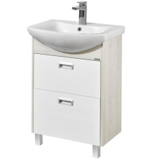 Комплект мебели для ванной AQUATON Бекка 60 тумба-умывальник и раковина Балтика 60 1A1966K1BAC20