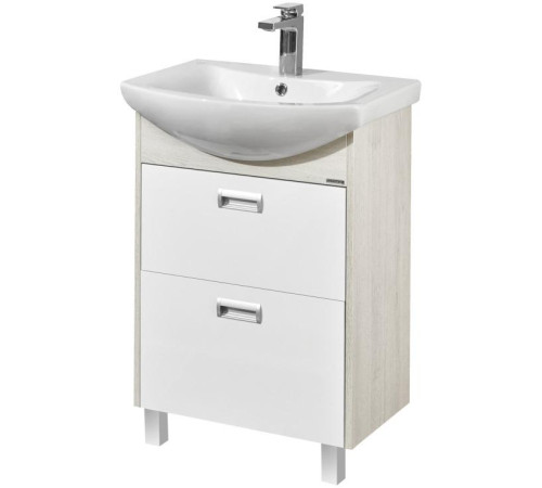 Комплект мебели для ванной AQUATON Бекка 60 тумба-умывальник и раковина Балтика 60 1A1966K1BAC20