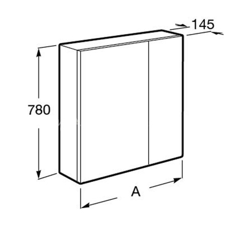 Зеркальный шкаф Roca Ronda 60x78 см LED розетка диммер белый матовый Z.RU93.0.300.7