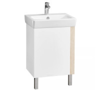 Комплект мебели для ванной Aquaton Кантри 55 Белый/Дуб Верона с раковиной НЕО-55 1A2576K0AHB20