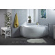 Ванна акриловая Aquanet Capri 160x100 R правосторонняя с каркасом и сливом-переливом 00205386