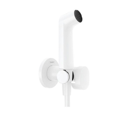 Гигиенический душ Hansgrohe Bidette S 1jet EcoSmart со шлангом и держателем белый матовый 29232700
