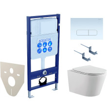 Комплект инсталляции AQUATEK ВЕГА-1905-013 рама INS-0000012 кнопка KDI-0000013 унитаз AQ1905-00 крепеж KKI-0000002