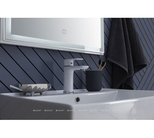 Смеситель для раковины Aquanet Arctic хром/белый AF520-10CW