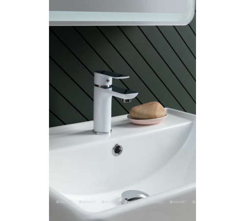 Смеситель для раковины Aquanet Arctic хром/белый AF520-10CW