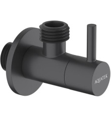 Угловой переходник Aquatek матовый черный AQ2452MB