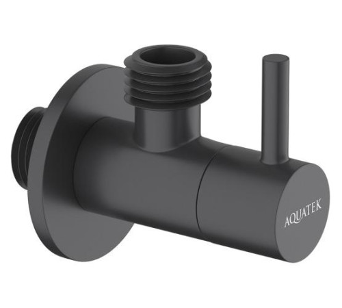 Угловой переходник Aquatek матовый черный AQ2452MB