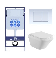 Комплект инсталляции 4 в 1 Aquatek Лира-009 рама Standard INS-0000012 и унитаз AQ1155-00 ЛИРА-009 4в1