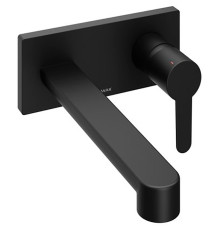 Смеситель для умывальника RAVAK Puri PU 019.20 настенный монтаж черный X070184