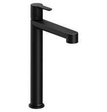 Смеситель для умывальника RAVAK Puri PU 015.20 высокий без донного клапана черный X070182