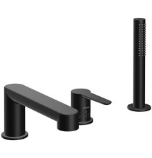 Смеситель для ванны врезной каскадный RAVAK Puri PU 026.20 черный X070186