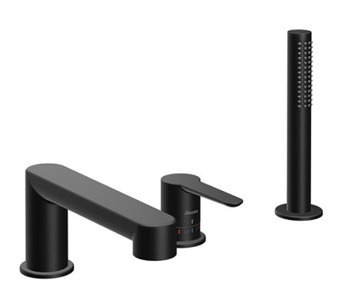 Смеситель для ванны врезной каскадный RAVAK Puri PU 026.20 черный X070186