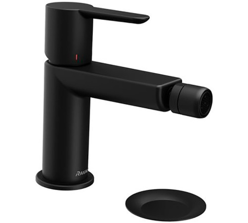 Смеситель для биде RAVAK Puri PU 055.20 с донным клапаном черный X070189